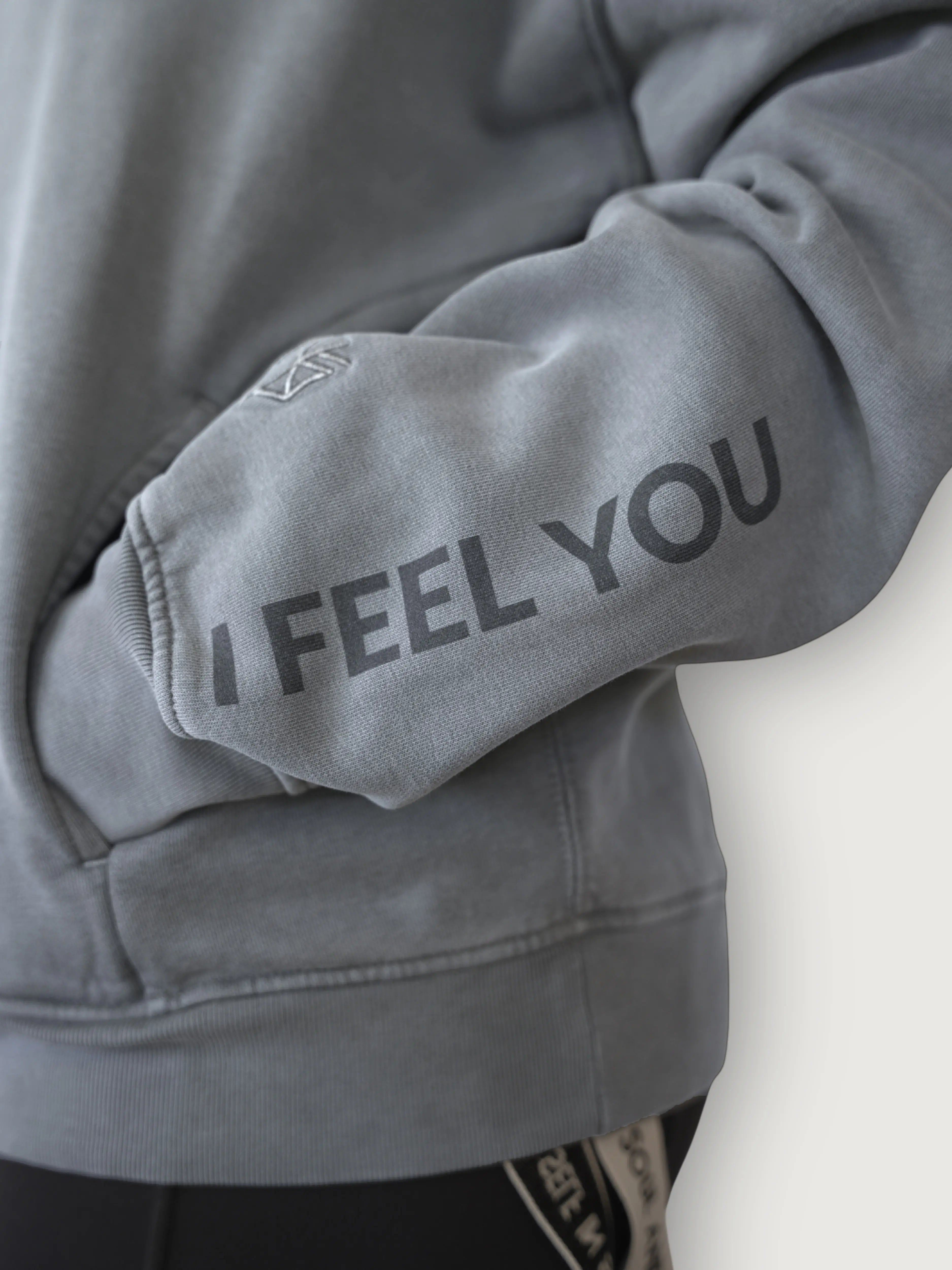 I Feel You Water hoodie alternate view — SINTHS